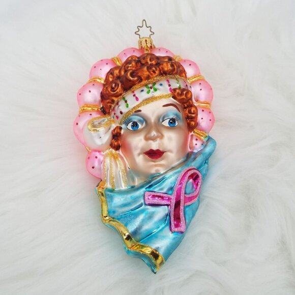Christopher Radko Faith Hopewell Breast Cancer Awareness Glass Ornament 2004 - Picture 3 of 15